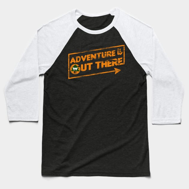 Adventure is Out There Baseball T-Shirt by PopCultureShirts